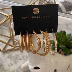 Gold hoop earrings